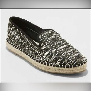 Black and White Espadrilles